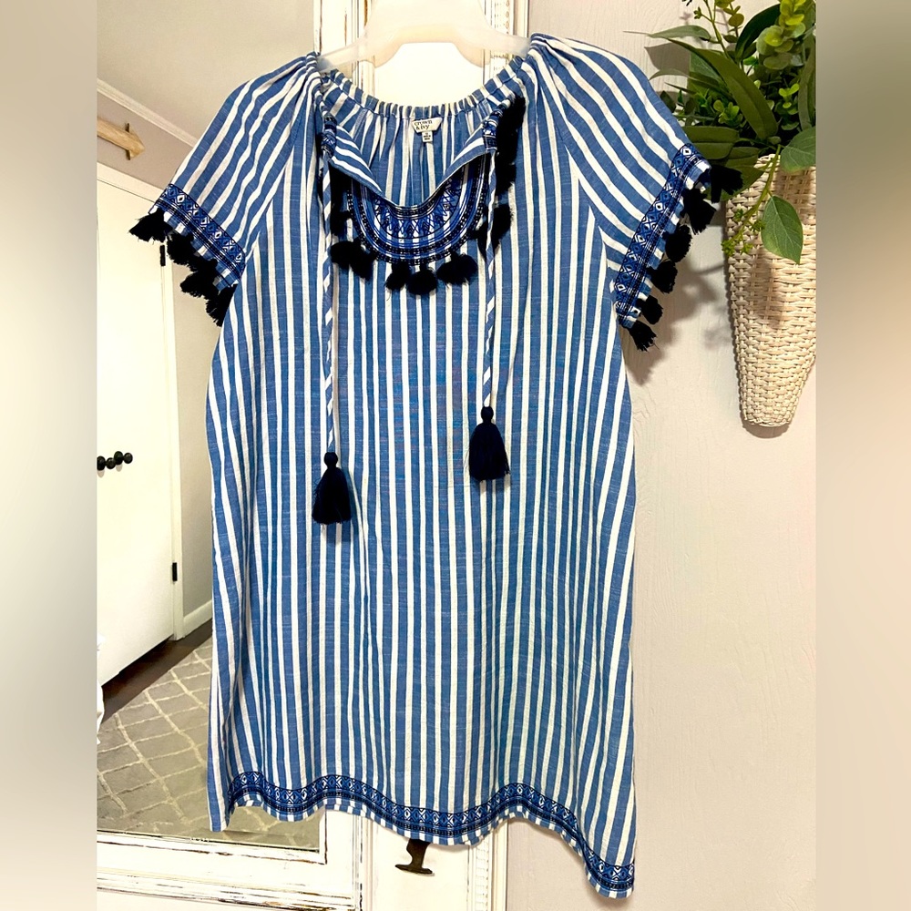 Crown & Ivy Striped Beach Dress